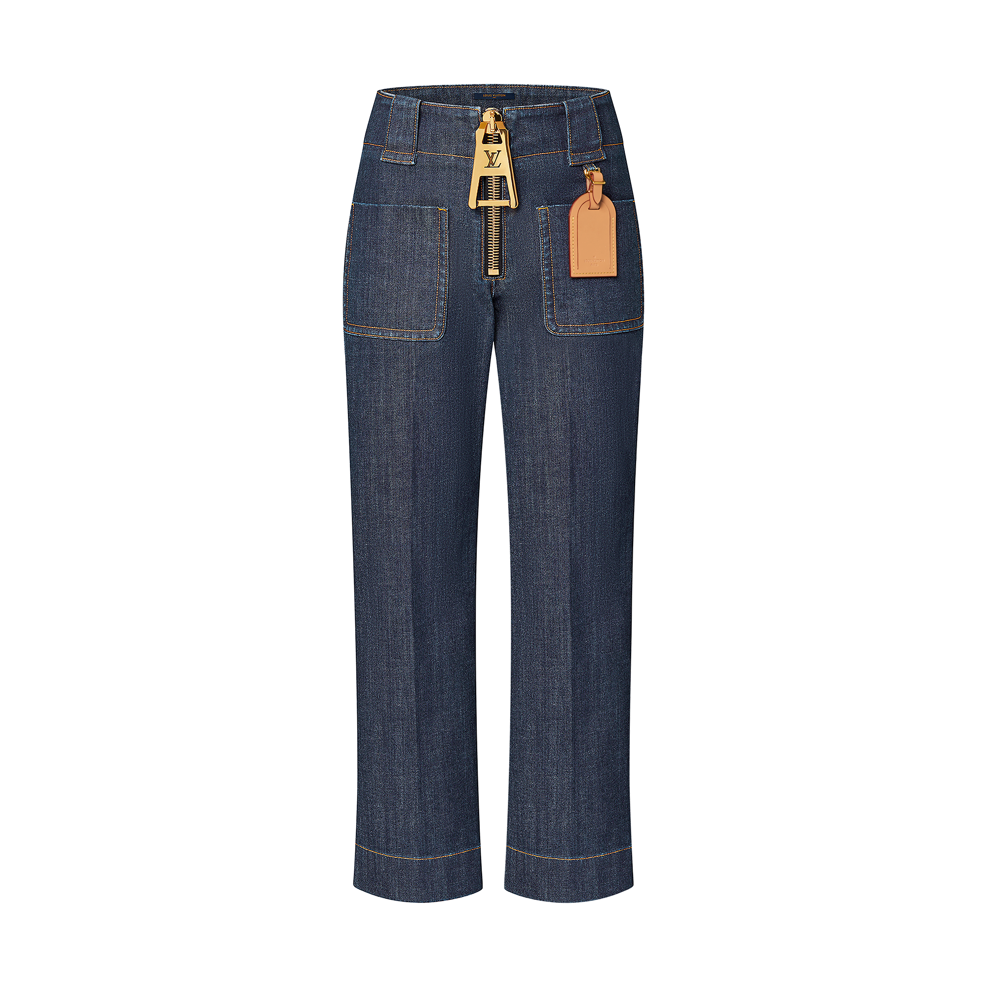 XXL Zipper Straight-Cut Jeans - Men - OBSOLETES DO NOT TOUCH 